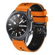 22mm Universal dual color watch strap - Orange   Black Hot on Sale