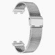 Huawei Band 9 Watch Bracelet Milanese Mesh Replacement Strap with Metal Connector - Silver Online now