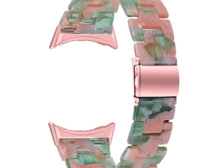 Google Pixel Watch resin style watch strap - Pink Green Mix Online Hot Sale