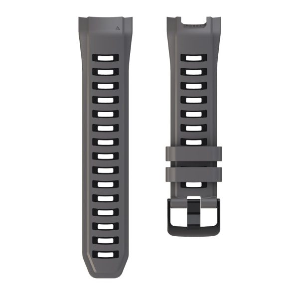 Garmin Instinct 2X Silicone Watch Straps Dual Color Wrist Band - Coal Black+Black Sale