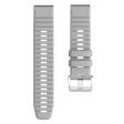 Silicone strap with silver buckle for Garmin   Amazfit and Coros watch - Grey Sale