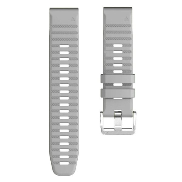 Silicone strap with silver buckle for Garmin   Amazfit and Coros watch - Grey Sale