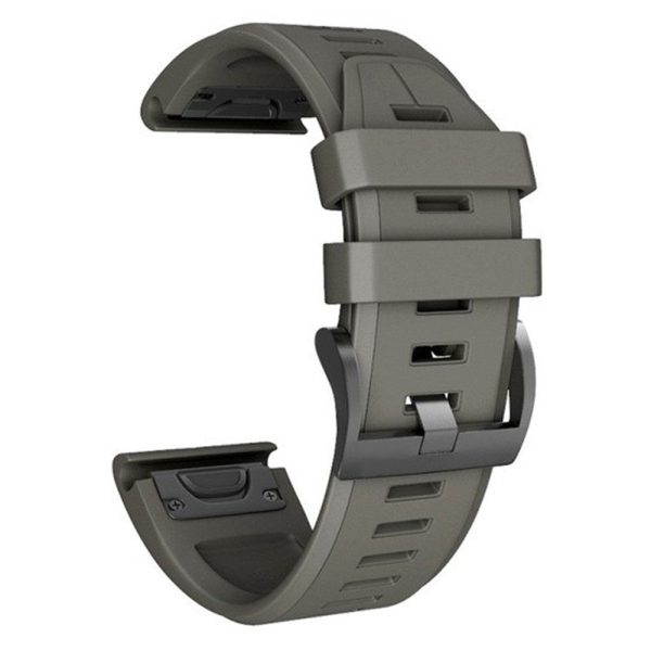 KALEBOL KLB-PWGJ-001 For Garmin Fenix 7     7 Pro Silicone Replacement Strap QuickFit 22mm Watch Band - Army Green Discount