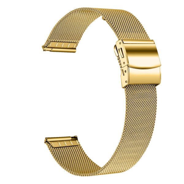 Garmin Vivoactive 4S 40mm   45mm   Vivomove 3S Replacement Strap 18mm Milanese Metal Watch Band - Gold Fashion