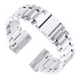 3 bead stainless steel strap for Fitbit Sense 2   Versa 4 - Silver Cheap