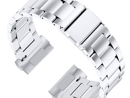 3 bead stainless steel strap for Fitbit Sense 2   Versa 4 - Silver Cheap