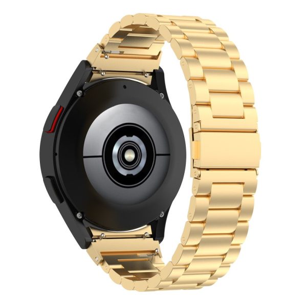 3-Bead stainless steel strap for Samsung Galaxy Watch 6   5   4 -  Gold Sale