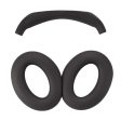 1 Pair silicone earpads and head band for BOSE headphones - Black For Cheap