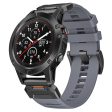 Garmin Fenix 3   5   5X   6X   7X Replacement Strap 22mm Universal Smart Watch Fluorubber Wrist Band - Grey Online now