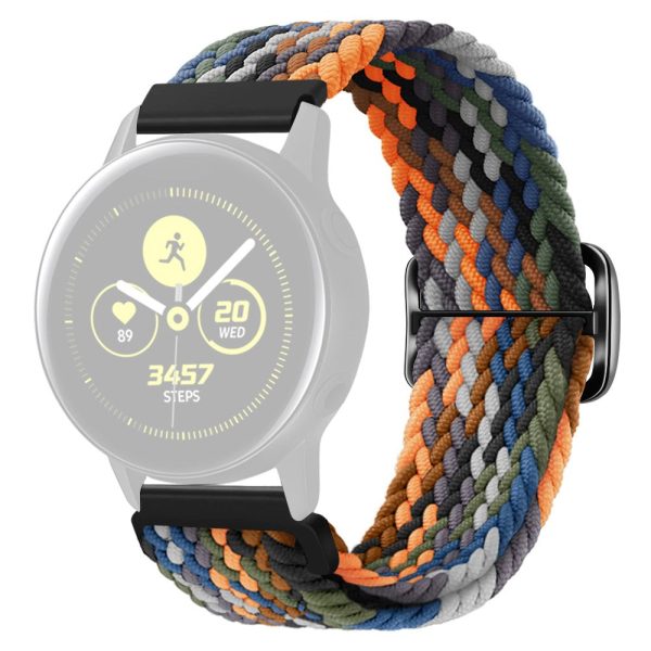 KALEBOL KLB-BZNL-001 Samsung Galaxy Watch6 Classic 43mm   47mm Watch Bnad 20mm Nylon Replacement Strap - Camo Multi-color For Sale