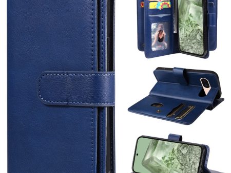 10-slot Google Pixel 8A wallet case - Blue Supply