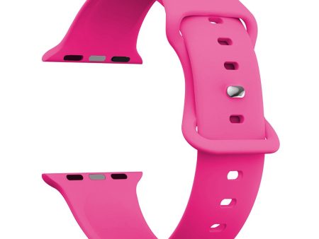 Apple Watch Series 49mm - 45mm - 44mm - 42mm Strap Breathable Silicone Watch Band - Rose Sale