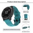 KALEBOL KLB-LWGJ-001 For Garmin Fenix 7   7 Pro 22mm Watch Band Concave Dot Silicone Strap - Sky Blue Supply