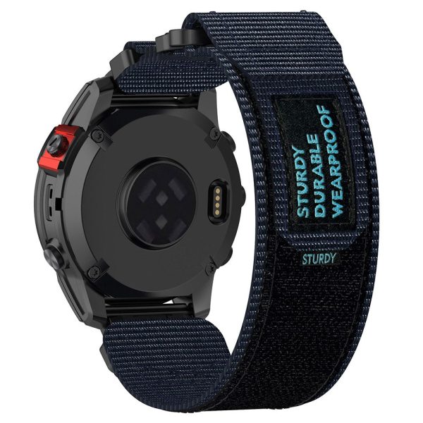 Garmin Fenix 7X   7X Pro   Instinct 2X   Quickfit 26mm Nylon Sticker Wrist Strap - Blue Supply