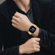 Apple Watch Series 49mm - 45mm - 44mm - 42mm Stainless Steel Band - Gold Online now