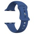 Apple Watch Series 49mm - 45mm - 44mm - 42mm Strap Breathable Silicone Watch Band - Sapphire Blue Online Hot Sale