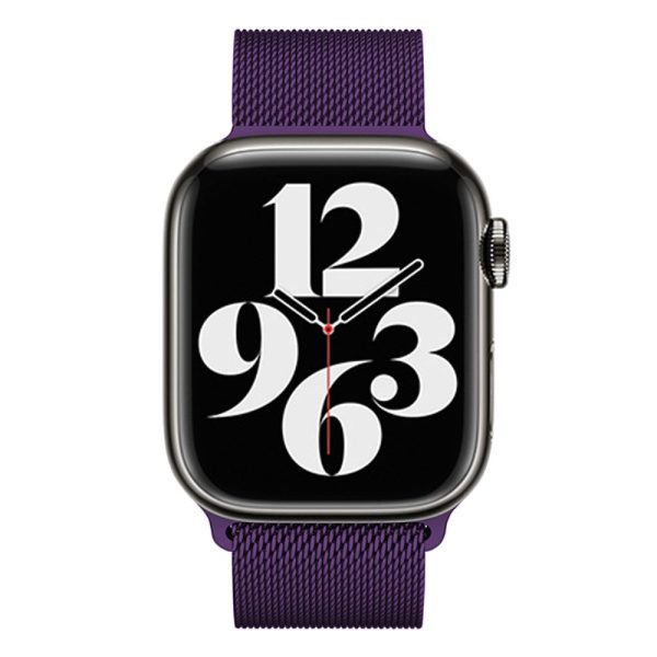 KALEBOL KLB-ML-001 Apple Watch Series 41mm   40mm   38mm Milanese Metal Watch Band - Purple Cheap