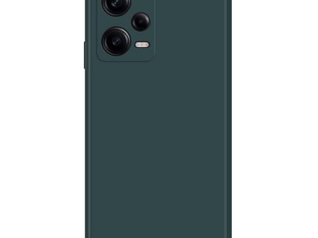 Beveled anti-drop rubberized cover for Xiaomi Redmi Note 12 Pro - Blackish Green For Cheap