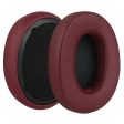 1 Pair Skullcandy Crusher 3.0 leather earpads - Wine Red Hot on Sale