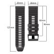 26mm Garmin and Coros watch dual silicone watch strap - Black   Brown Sale