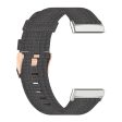 Fitbit Sense 2   Versa 4 nylon watch strap - Dark Grey Online Sale