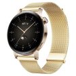 Huawei Watch GT 4 46mm   Honor Watch 4 Pro 22mm Watch Bracelet Stainless Steel Strap Replacement - Gold For Sale