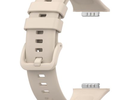 Huawei Watch Fit 2 silicone watch strap - Beige on Sale