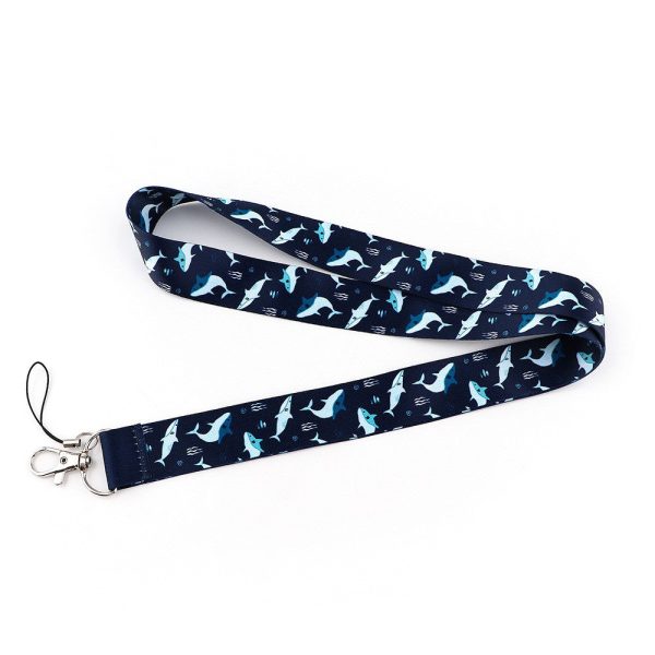 Universal shark pattern phone lanyard - Blue Shark Online Sale