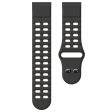 Garmin Fenix 8 47mm   Fenix E 47mm Silicone Watchband Quick Release Buckle Dual Color Watch Strap - Black+Grey For Cheap