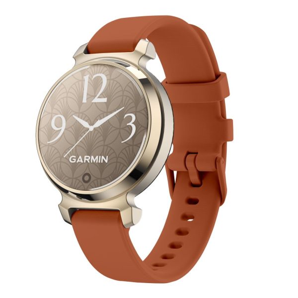 KALEBOL Garmin Lily 2 Silicone Watch Strap Wrist Band Replacement - Oak Brown Supply