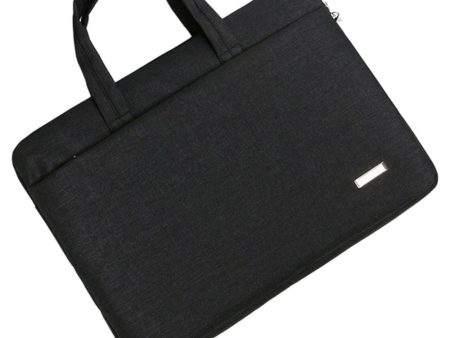 173 13-13.3   Laptop Tote Bag Oxford Cloth Notebook Handbag Durable Carrying Bag - Black Online now