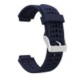 Garmin Forerunner 220   230   235   620   630 round holes silicone watch band - Dark Blue Sale