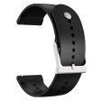 22mm Universal silicone watch strap - Black on Sale