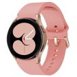 KALEBOL Samsung Galaxy Watch4   Watch 5   Watch6 Silicone Watch Bands Waterproof Soft Strap - Rose Pink Fashion