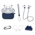 AirPods Pro 2 silicone cover with accessories kit - Dark Blue Online Hot Sale