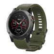 Garmin Fenix 5S silicone watch band - Army Green Online Sale