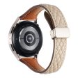 Samsung Galaxy Watch3 45mm   Huawei Watch GT 4 46mm Watch Band 22mm Genuine Cow Leather Strap - Apricot For Cheap