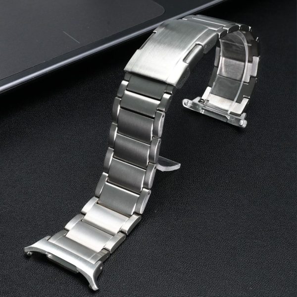 Samsung Galaxy Watch Ultra 47mm Replacement Band 3-Bead Titanium Alloy Watch Strap - Silver Online