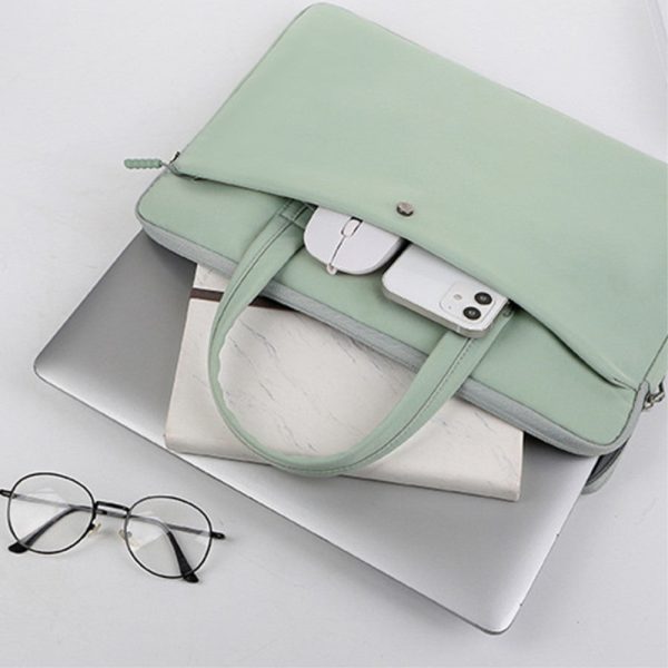 C81-13-13.3   Laptop Case Portable Notebook Bag with Plush Lining Businees Storage Bag - Pink on Sale