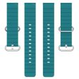 20mm Universal wave design silicone watch strap - Green Supply