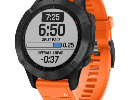 Garmin Fenix 5 silicone watch band - Orange Online