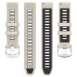 20mm Universal dual color cross strip silicone strap - Starlight   Black Hot on Sale