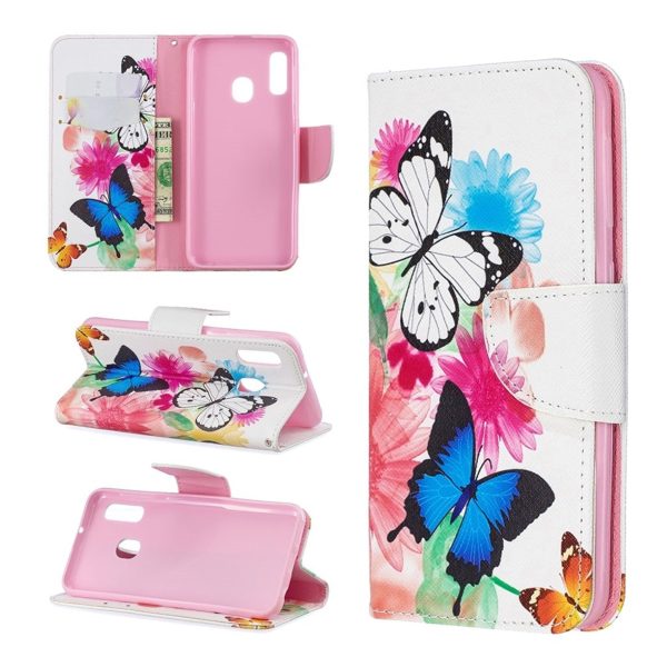 Wonderland Samsung Galaxy A20e flip case - Vivid Butterflies For Cheap