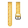 20mm Universal silicone strap - Transparent Yellow Online Sale