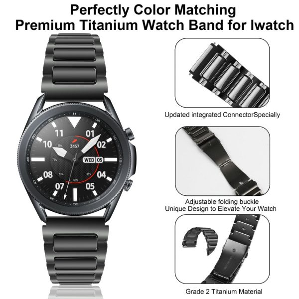 KALEBOL Huawei Watch 4   4 Pro   GT 4 46mm Watch Strap 22mm Zinc Alloy Metal Band - Black For Cheap