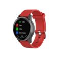 Garmin Vivoactive 4 silicone textured watch band - Red Fashion