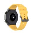 22mm Universal silicone watch strap - Yellow Discount