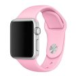 Apple Watch Series 4 44mm soft silicone watch band - Dark Pink on Sale