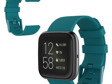 Fitbit Versa 2   Versa Lite silicone watch band - Dark Green   Size: L Supply