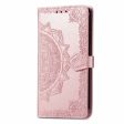 Mandala OnePlus 12 leather case - Rose Gold Cheap